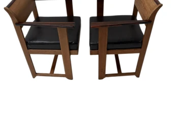 Two Art Deco Modernist Armchairs by Anton Lucas for N.V. Meubelkunst, 1920s